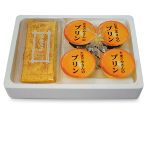 たまごやさんのおいしいプリンと厚焼玉子の限定販売です